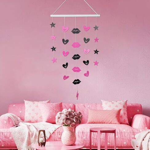 ERNTRNL 2000s Room Decor - Y2k Wall Hanging Decor, 2000s Retro Youth Themed Wall Hanging Decorations Pink For Home Bathroom, Bedroom Or Living Room in Kuwait