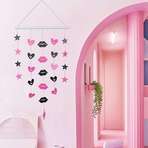 ERNTRNL 2000s Room Decor - Y2k Wall Hanging Decor, 2000s Retro Youth Themed Wall Hanging Decorations Pink For Home Bathroom, Bedroom Or Living Room in Kuwait