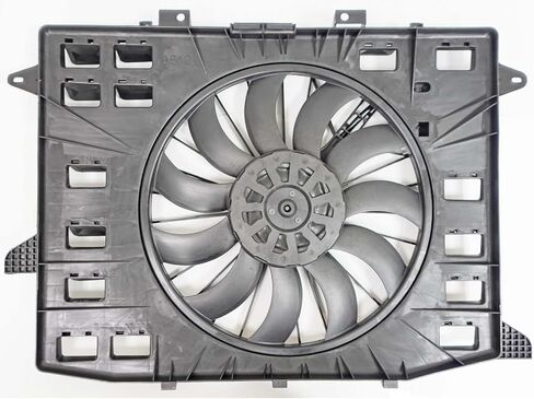Radiator and Condenser Fan Assembly - Dual Fan Unit | 2.0 Liter Turbo | Compatible with 2020-2025 Cadillac XT5 | 2020-2026 Chevrolet Blazer in Saudi Arabia
