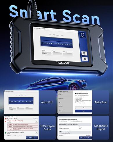 أداة تشخيص الماسح الضوئي MUCAR CS90 Obd2 مع أكثر من 28 خدمة إعادة تعيين، زيت/EPB/SAS/BMS/حاقن، نزيف ABS، إعادة تعلم الخانق، قارئ رمز ناقل الحركة ABS SRS، FCA AutoAuth، تحديث مجاني مدى الحياة in Kuwait
