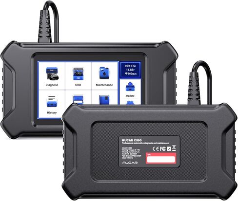 أداة تشخيص الماسح الضوئي MUCAR CS90 Obd2 مع أكثر من 28 خدمة إعادة تعيين، زيت/EPB/SAS/BMS/حاقن، نزيف ABS، إعادة تعلم الخانق، قارئ رمز ناقل الحركة ABS SRS، FCA AutoAuth، تحديث مجاني مدى الحياة in Kuwait