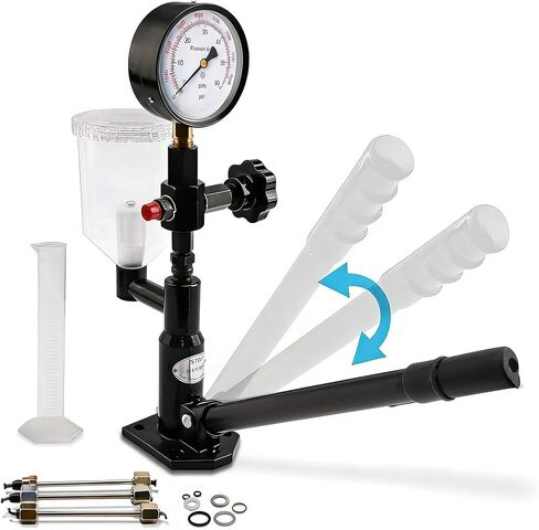 Diesel Fuel Injector Tester New 600Bar 8000PSI Diesel Injector Nozzle Tester Kit with Dual Scale Gauge to Adjust Injector Nozzle Pressure and Testing Diesel Injector Nozzle Pop Pressure Tester in Kuwait