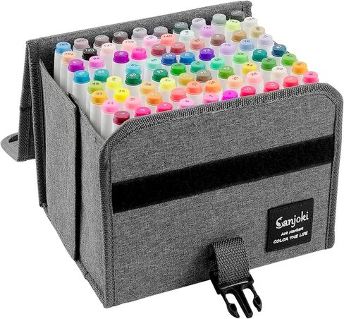 Art Markers 80 Brush Tips Alcohol Markers for Professional Artists and Beignners Coloring Illustration Sketch Marker Set in Kuwait