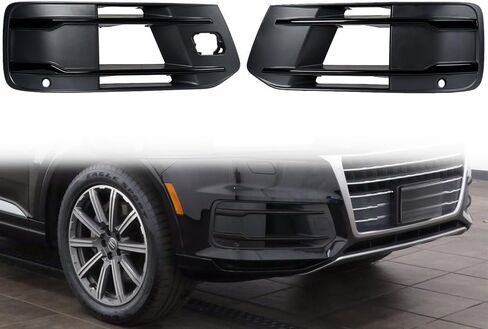 Astra Depot Replacement for Left Right Front Lower Bumper Black Grille Glossy Black Trim 2016 2017 2018 2019 Audi Q7 Standard AU1038151 AU1039151 in Saudi Arabia