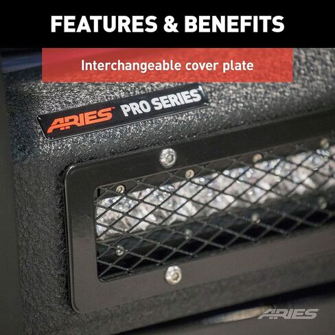 ARIES P3067 Pro Series واقي شبكة فولاذي أسود، بدون مثقاب، اختر Ford F-250، F-350، F-450، F-550 Super Duty in Kuwait