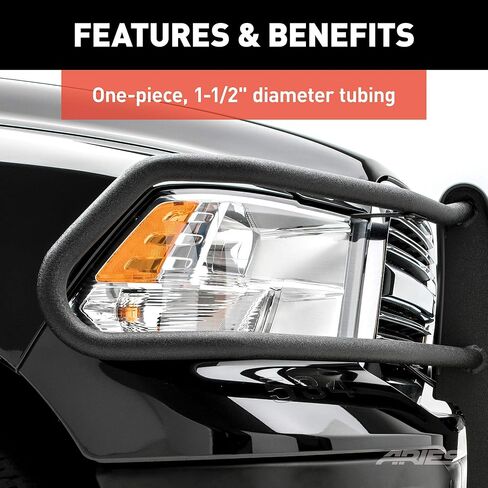 ARIES P3067 Pro Series واقي شبكة فولاذي أسود، بدون مثقاب، اختر Ford F-250، F-350، F-450، F-550 Super Duty in Kuwait