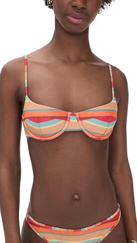 Ramy Brook Women's Striped Mona Bikini Top in Saudi Arabia