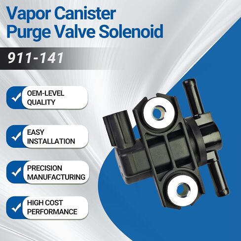 Vapor Canister Purge Valve Solenoid 911-141 Compatible with Honda Odyssey Pilot Ridgeline Accord,Ac-ura RL TL MDX,Saturn Vue Replaces 36162-RDV-J01 136200-3040 136200-3140 in Kuwait