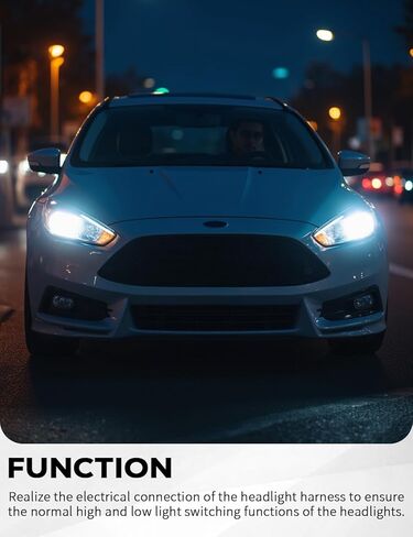 14-Pin Headlight Connector Pigtail Plug Fit for Ford Focus 2012 2013 2014 2015 2016 2017 2018 Replace 1719105-2,WPT-1357, BU2Z- 14S411-LA in Kuwait