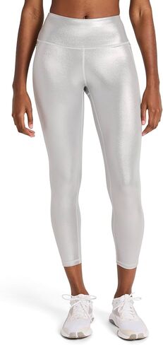 بنطال ضيق Lux Chrome Hr للسيدات من Reebok، مقاس نحيف، درزة داخلية 26 بوصة، نسيج بولي متحرك خفيف الوزن، ماص للرطوبة in Kuwait