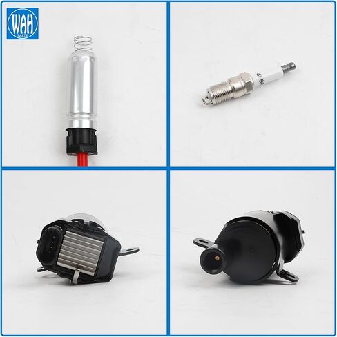 UF262 Ignition Coils Pack And Iridium Spark Plugs With Spark Plug Wires Chevy Avalanche Express Silverado Suburban GMC Savana Sierra 1500 2500 3500 HD Yukon Cadillac Escalade Hummer H2 in Kuwait