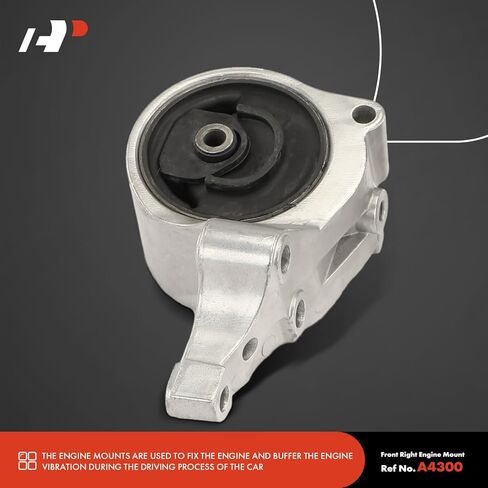 حامل محرك المحرك A-Premium ومجموعة حامل ناقل الحركة المتوافقة مع Nissan Altima 1996-1997 2.4L، ناقل الحركة اليدوي، مجموعة 4 قطع، استبدال # 1132068E20 in Saudi Arabia