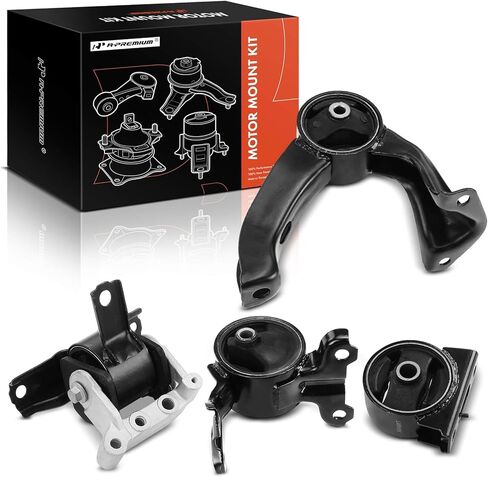 مجموعة محرك المحرك وناقل الحركة A-Premium 4 قطع متوافقة مع Jeep Compass Patriot 2007-2017 & Dodge Caliber 2007-2011، 1.8L 2.0L 2.4L، CVT أو النقل اليدوي أو التلقائي، استبدال # 5105493AB in Saudi Arabia