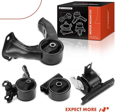 مجموعة محرك المحرك وناقل الحركة A-Premium 4 قطع متوافقة مع Jeep Compass Patriot 2007-2017 & Dodge Caliber 2007-2011، 1.8L 2.0L 2.4L، CVT أو النقل اليدوي أو التلقائي، استبدال # 5105493AB in Saudi Arabia