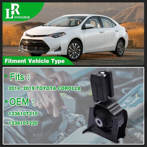 Engine Motor and Transmission Mount Compatible with 2014-2019 Corolaa Auto Transmission, Repklace OE A42020 A42019 1042426 123610T210 123610T220 1PCS in Saudi Arabia