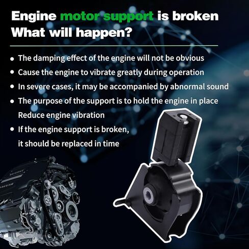 Engine Motor and Transmission Mount Compatible with 2014-2019 Corolaa Auto Transmission, Repklace OE A42020 A42019 1042426 123610T210 123610T220 1PCS in Saudi Arabia