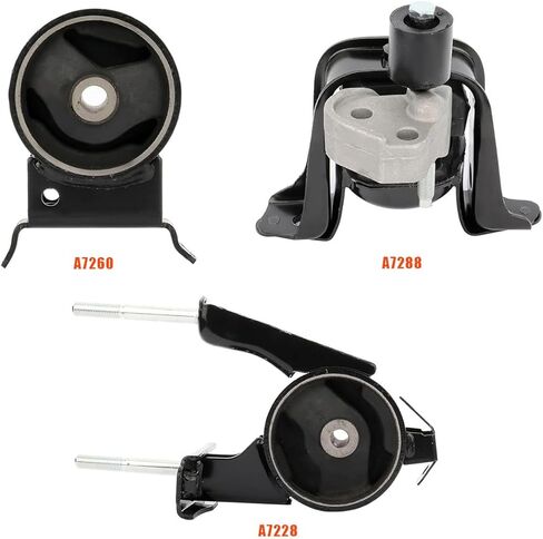 Set of 3 Engine Motor Transmission Mount Compatible with Toyota Echo 2000-2005 1.5L Manual Transmission, Compatible with Scion xA xB 2004 -- 2006 1.5L,Automatic Transmission,OE:A7228 A7260 A7288 in Kuwait