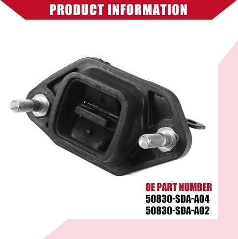 No.50850-TA0-A02 Engine Motor Lower Transmission Mounting Insulator for Honda Accord EX EX-L LX LX-P LX-S SE 2.4L 3.5L 08-12 / Lower/Durable / 1 Pc in Saudi Arabia