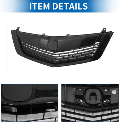 المصد العلوي الأمامي لشبكة المصد الأمامي لـ Acura TSX 2009-2010 No.71121-TL2-A00 المصد العلوي الأمامي لشبكة الكلى باللون الأسود in Kuwait