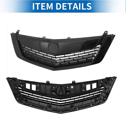 المصد العلوي الأمامي لشبكة المصد الأمامي لـ Acura TSX 2009-2010 No.71121-TL2-A00 المصد العلوي الأمامي لشبكة الكلى باللون الأسود in Kuwait