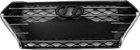 Front Bumper Upper Grille Compatible with 2018-2020 Hyundai Accent New Grille of Plating Replacement OEM 86350J0010 86350J0000 HY1200214 in Kuwait