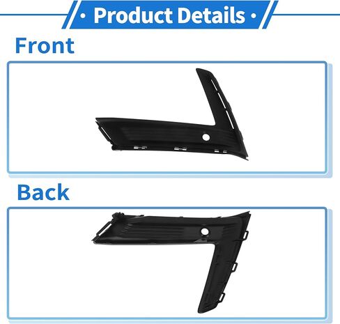 Front Left Fog Light Grill No.711903A0A20 Front Lower Bumper Fog Light Cover Inserts for Honda CR-V 2020-2025 Black ABS 1 Pc in Saudi Arabia