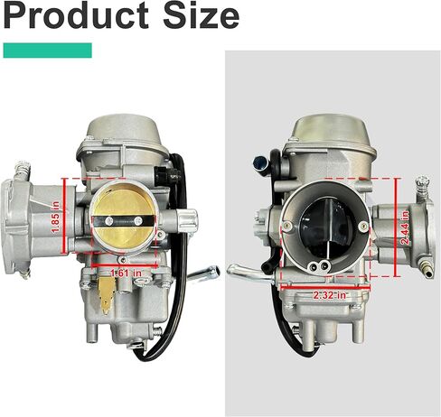 YFM660 Carburetor Compatible with Yamaha 2004-2007 Rhino 660 YXR660FA YXR660FSE YXR660FH YXR660 Hunter 4x4 ATV UTV Carb with Fuel Filter, Spark Plug,Air Filter,Replace 5KM-14901-00-00 in Kuwait