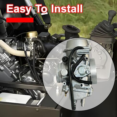 YFM660 Carburetor Compatible with Yamaha 2004-2007 Rhino 660 YXR660FA YXR660FSE YXR660FH YXR660 Hunter 4x4 ATV UTV Carb with Fuel Filter, Spark Plug,Air Filter,Replace 5KM-14901-00-00 in Kuwait