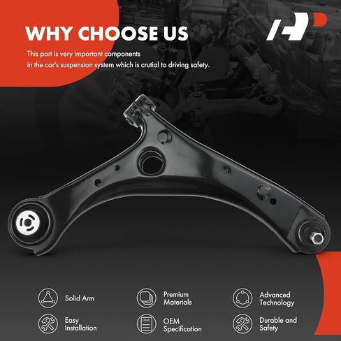 A-Premium Front Right Lower Control Arm, with Ball Joint & Bushing, Compatible with Dodge Grand Caravan 08-20, Chrysler Town & Country 08-16, Volkswagen Routan 09-14, Ram C/V 12-15 in Saudi Arabia
