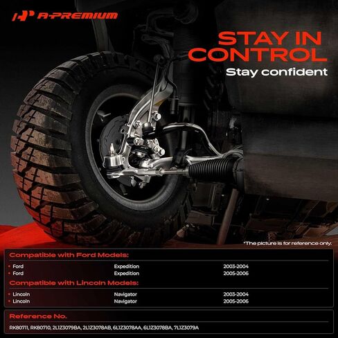 A-Premium 2 x Front Lower Control Arm, with Ball Joint & Bushing, Compatible with Ford Expedition 2003-2006, Lincoln Navigator 2003-2006 in Saudi Arabia
