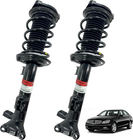 الدعامات الأمامية مجموعة ممتص الصدمات لبنز C-Class C204 W204 2012-2015 C180 C200 C250 C350، لبنز E-Class C207 W207 2009-2016 E250 E300 E350 E400 E500 E550 A2073231300 أ2073231400 in Kuwait