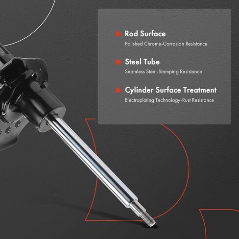 A-Premium Front Pair (2) Strut Assembly Compatible with Hyundai Sonata 2012 2013 2014, Driver and Passenger Side in Saudi Arabia
