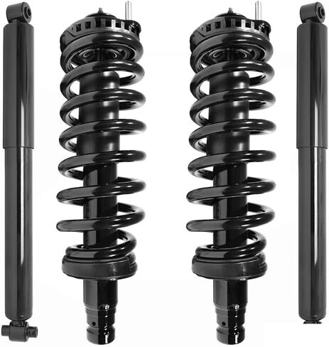COMPLETESTRUTS - Front Complete Strut Assemblies with Coil Springs and Rear Shock Absorbers Replacement for 2002-2009 Chevrolet Trailblazer - Set of 4 in Saudi Arabia