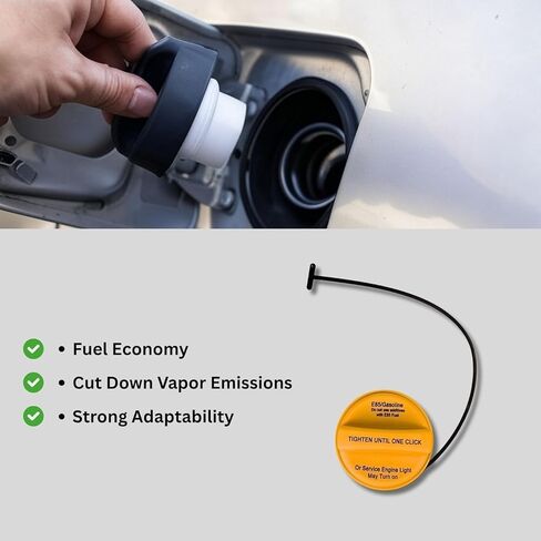 2 قطعة E85 غطاء الوقود غطاء الوقود مناسب لـ 2012 2013 2014 Chevy Silverado 1500 2500 3500 HD Avalanche Suburban Tahoe، لـ GMC Sierra Yukon XL، لـ Cadillac Escalade ESV EXT، استبدال GT347، 20962524 in Kuwait