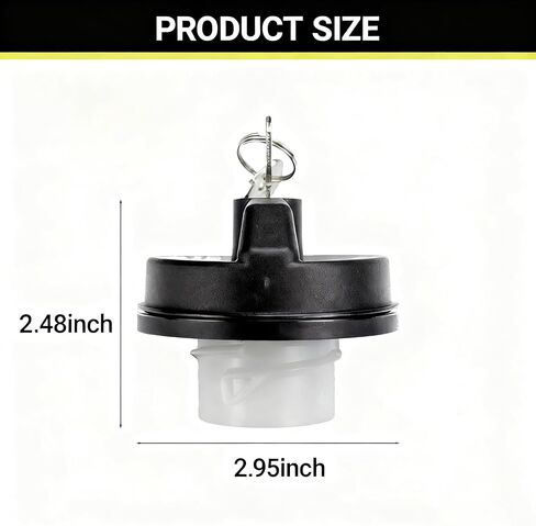 Locking Gas Cap Fuel Tank with Key Lock Fuel Cap Cover Compatible with Ram Challenger Grand Caravan Ram 1500 Cherokee TJ LJ JK JKU JL JLU JT Replace #05278655AB 5278655AB in Kuwait