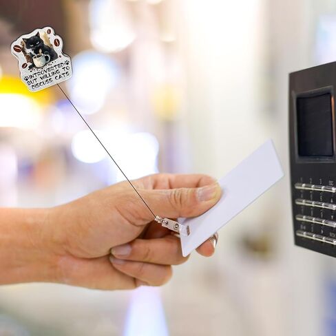 بكرة شارة ممرضة لطيفة قابلة للسحب، ملحقات بكرات شارة تعريف القطة السوداء المضحكة، مشبك معرف للتمريض، الطبيب، الطالب، المعلم، مساعد العمل الطبي، هدية RN MA ER in Kuwait