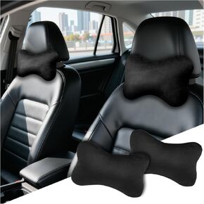 2PCS Soft Car Headrest Pillow,Ergonomic Car Neck Pillow for Driving Relief Neck Fatigue,Universal Cars Pillows Headrest for Cars Interior Accessories with Detachable Cover in Kuwait