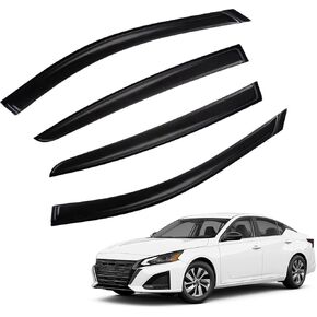 4pcs Out-Channel Smoke Tint Rain Guard Compatible with Compatible with 2013-2018 Ford C-Max Tape-On Vent Deflector Window Visors Car Accessories in Kuwait