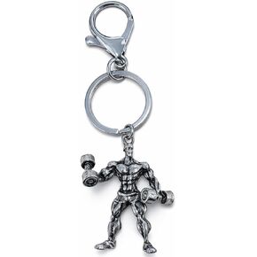 Weightlifting Keychain – Fitness Keychains Bag Charms for Women with Muscle Man, Gym Key Chains Gifts for Fitness Lovers, Girls, Family, Friends, Colleagues in Kuwait