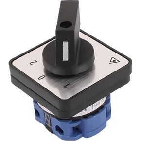 1PCS Cam Switch 3 Position 1 pole 4 terminals Rotary Switch 660V 20A Changeover Switch(1-0-2) in Kuwait