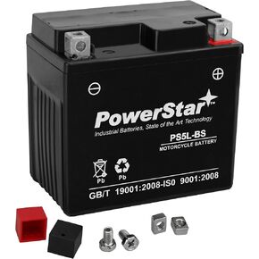 PowerStar YTX5L-BS ATV Battery Replacement for Honda TRX90 90CC 06-'09 12V 4Ah 145CCA in Kuwait