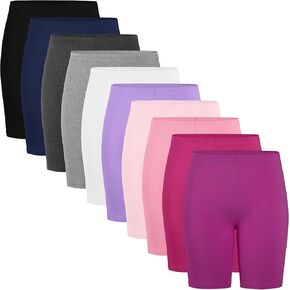 10 Pack Girls Bike Shorts Cartwheel Biker Under Dress Athletic Dance Gymnastics Toddler Girl Shorts Kids Clothes in Kuwait