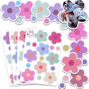 70 قطعة من ملصقات الدراجة على شكل زهور، ملصقات سيارة على شكل زهرة مقاومة للماء، ملصق ذاتي اللصق للدراجة النارية وخوذة الحافلة والسكوتر ملصقات فينيل لمخطط نافذة الدراجة الإلكترونية وتزيين أمتعة الكمبيوتر المحمول in Kuwait