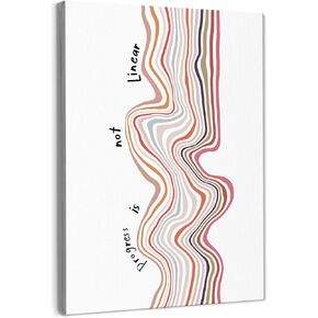 Therapist Office Decor,Inspirational Mental Health Wall Art Decor,Therapist Gifts,Progress is not Linear Mental Health Wall Art for Classroom School Counselor Office Decor,11x14 Inches Framed in Kuwait