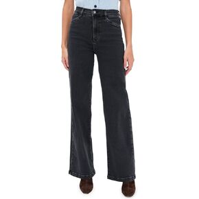 Favorite Daughter Women's The Mischa Super High Rise Wide Leg Jeans in Kuwait