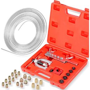 3/16" Complete Brake Line Kit, 25FT Stainless Steel Tubing, Flaring Tool & Fittings for Use in Hydraulic Brake Systems, Fuel Lines, and Transmission Systems in Kuwait