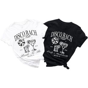 Custom Last Disco Bachelorette Party Shirts, Bride to Be Bridal Disco Bachelorette Matching T-Shirt, Bridesmaid Shirt Gift in Kuwait