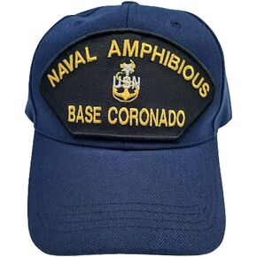 The Patriots Pride Amphibious Base Coronado Mens Baseball Cap Hat Blue Embroidered Patch in Saudi Arabia