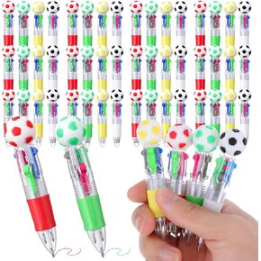 48Pcs Soccer Party Favors Pen 4 in 1 Multicolor Soccer Ballpoint Pens 0.5mm Mini Cute Pens for Soccers Sport Lover Party Favor Stuffers in Kuwait