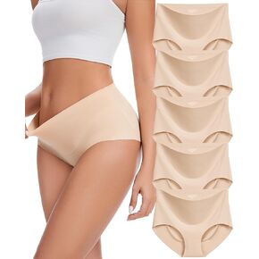 ملابس داخلية بدون خياطة من Sunm Boutique للنساء سراويل داخلية صفيقة بدون عرض ملابس داخلية بيكيني غير مرئية قابلة للتنفس 3/5/6/10 Pack in Kuwait